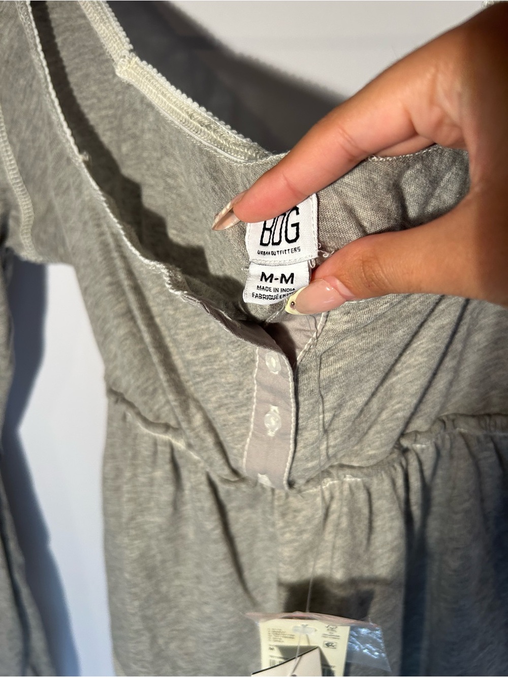 Brand new long sleeve grey
BDG Urban Outfitters Brittney baby doll top - Picture 3 of 3